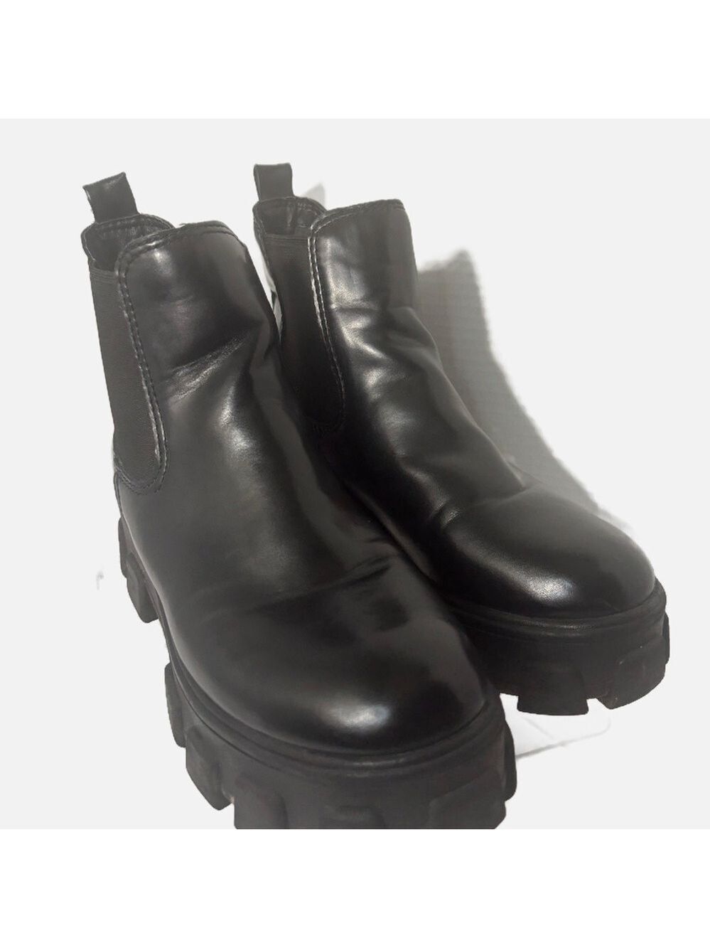 NEW Sam Edelman CIRCUS Women Platform Chelsea Boots Pull On Y2K Goth Witchy 8.5M